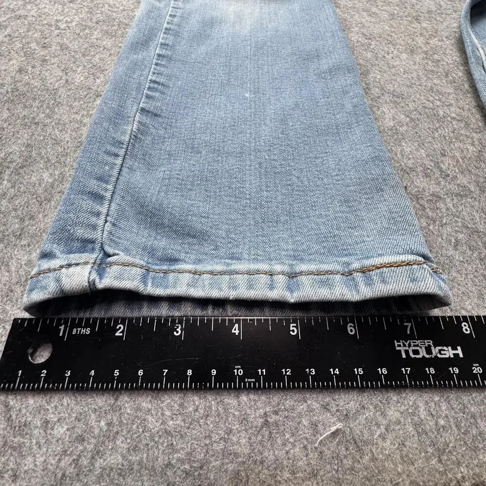 Levi's 514 Jeans Mens 32x30 Blue Ripped Distressed Straight Leg Denim Pants